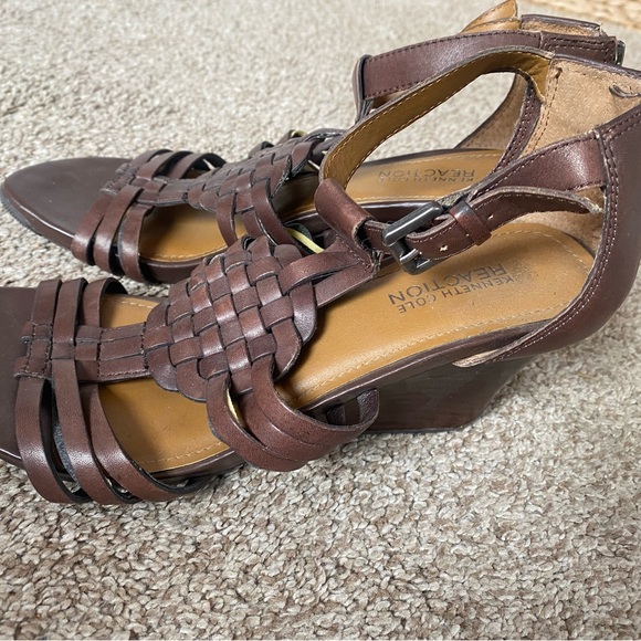 Kenneth Cole Wedge  summer shoes - Picture 2 of 7